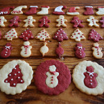 two tone holiday cookies