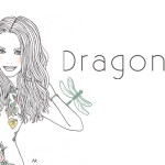 header design : dragonfly
